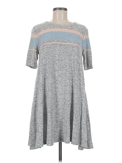 Pre-owned Lou & Grey Casual Dress In Gray