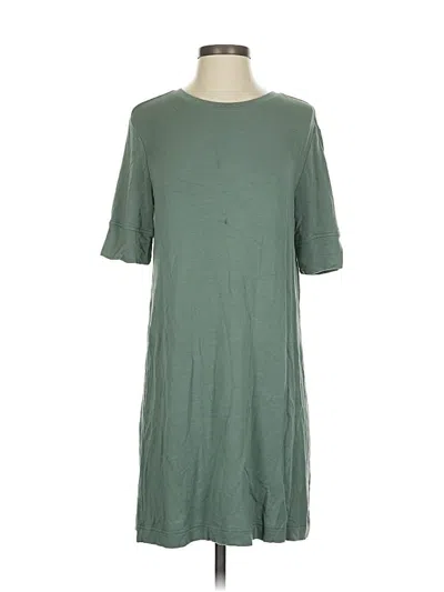 Pre-owned Lou & Grey Casual Dress In Green