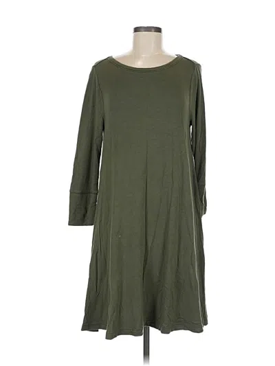 Pre-owned Lou & Grey Casual Dress In Green