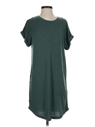 Pre-owned Lou & Grey Casual Dress In Green