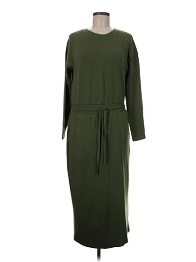 Pre-owned Lou & Grey Casual Dress In Green