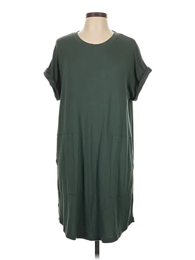 Pre-owned Lou & Grey Casual Dress In Green