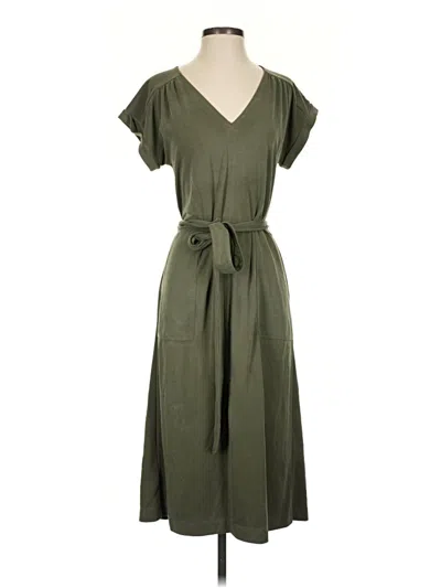Pre-owned Lou & Grey Casual Dress In Green
