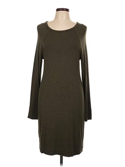 Pre-owned Lou & Grey Casual Dress In Green