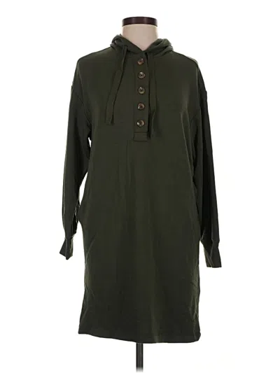 Pre-owned Lou & Grey Casual Dress In Green