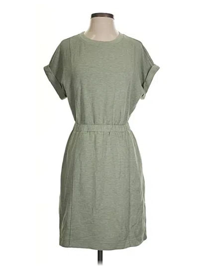 Pre-owned Lou & Grey Casual Dress In Green