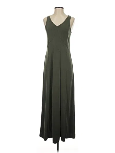 Pre-owned Lou & Grey Casual Dress In Green