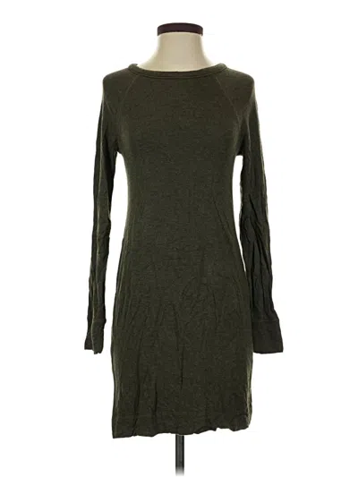 Pre-owned Lou & Grey Casual Dress In Green