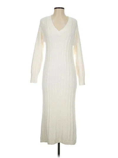 Pre-owned Lou & Grey Casual Dress In Ivory