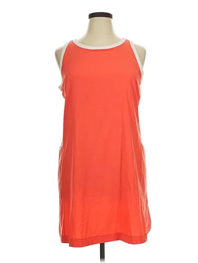 Pre-owned Lou & Grey Casual Dress In Orange