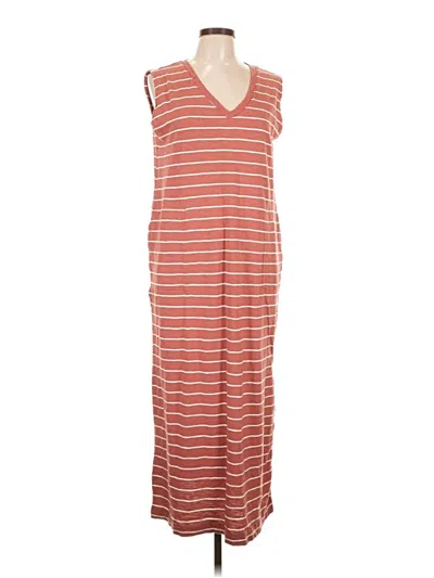 Pre-owned Lou & Grey Casual Dress In Orange