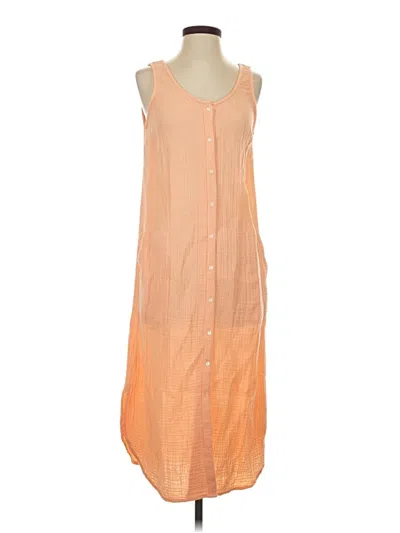 Pre-owned Lou & Grey Casual Dress In Orange