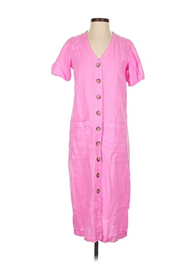 Pre-owned Lou & Grey Casual Dress In Pink