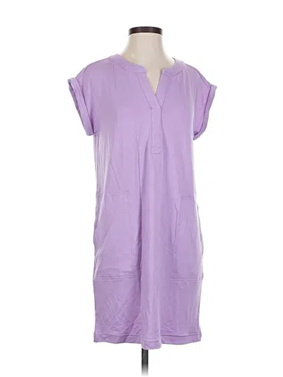 Pre-owned Lou & Grey Casual Dress In Purple