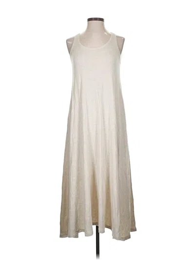 Pre-owned Lou & Grey Casual Dress In White