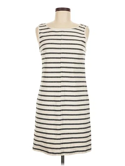 Pre-owned Lou & Grey Casual Dress In White