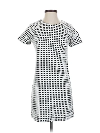 Pre-owned Lou & Grey Casual Dress In White