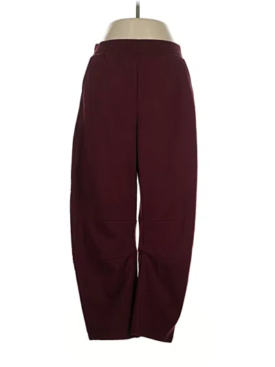 Pre-owned Lou & Grey Casual Pants In Burgundy