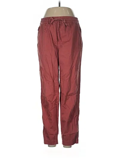 Pre-owned Lou & Grey Casual Pants In Burgundy