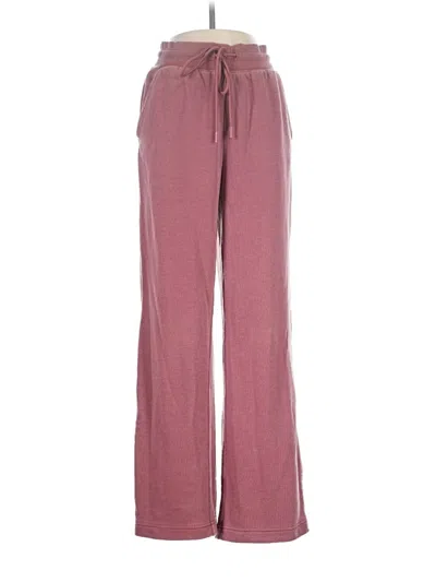Pre-owned Lou & Grey Casual Pants In Burgundy