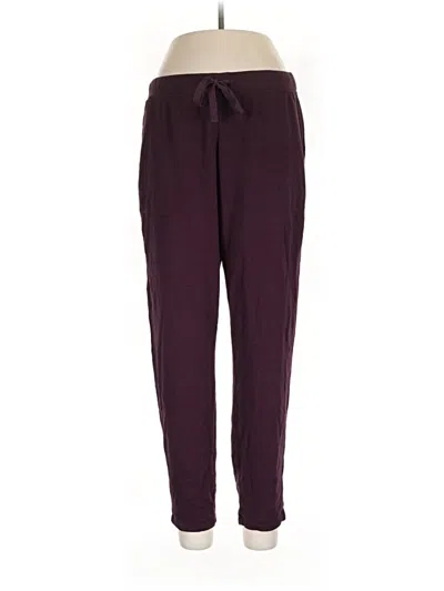 Pre-owned Lou & Grey Casual Pants In Burgundy