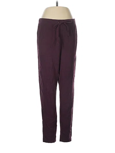 Pre-owned Lou & Grey Casual Pants In Burgundy