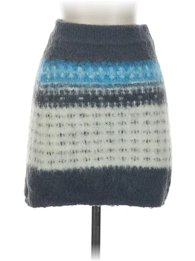 Pre-owned Lou & Grey Casual Skirt In Gray