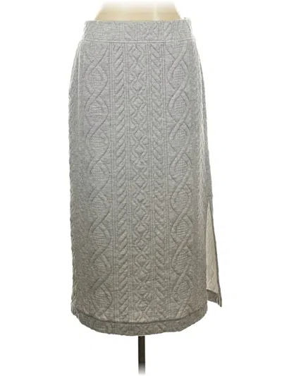 Pre-owned Lou & Grey Casual Skirt In Gray