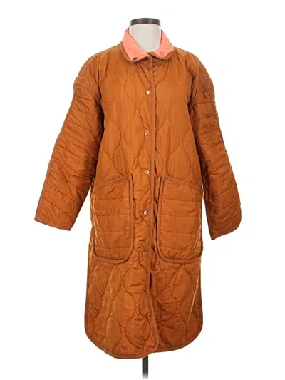 Pre-owned Lou & Grey Coat In Orange
