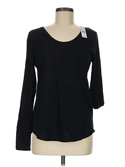 Pre-owned Lou & Grey For Loft 3/4 Sleeve T-shirt In Black