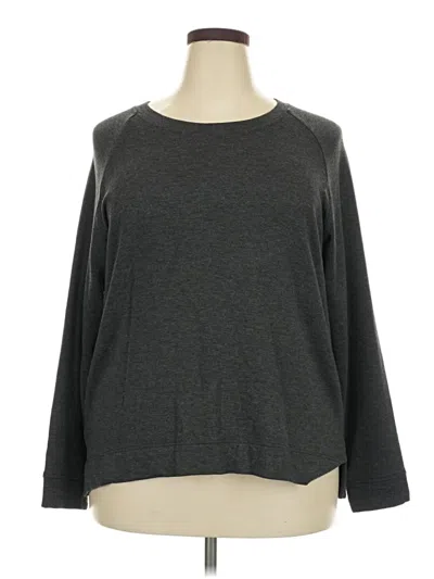Pre-owned Lou & Grey For Loft 3/4 Sleeve T-shirt In Gray