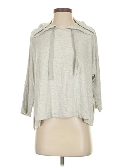 Pre-owned Lou & Grey For Loft 3/4 Sleeve T-shirt In Silver