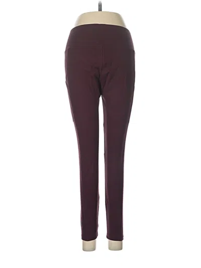 Pre-owned Lou & Grey For Loft Active Pants In Burgundy