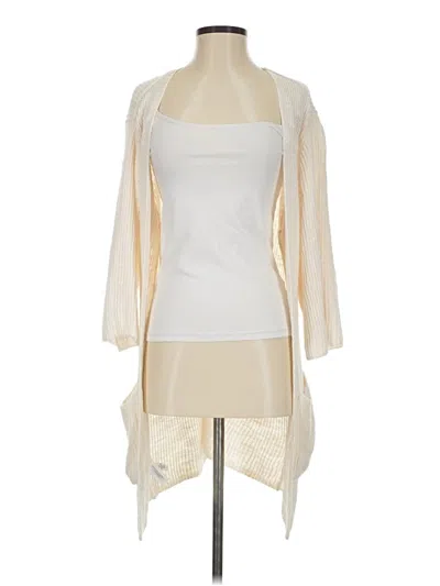 Pre-owned Lou & Grey For Loft Cardigan Sweater In Ivory