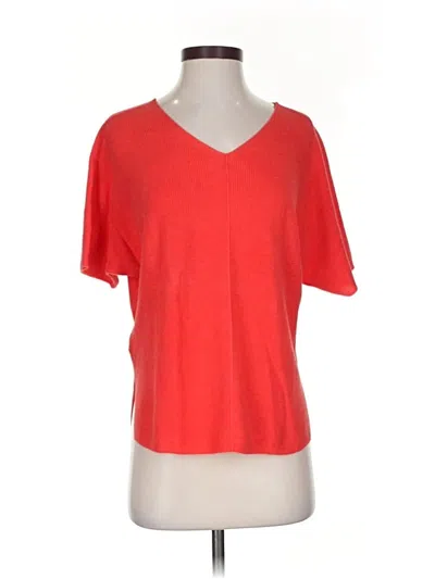 Pre-owned Lou & Grey For Loft Cardigan Sweater In Red