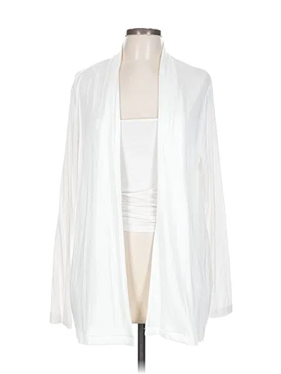 Pre-owned Lou & Grey For Loft Cardigan Sweater In White
