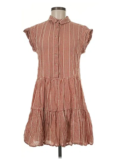 Pre-owned Lou & Grey For Loft Casual Dress In Brown