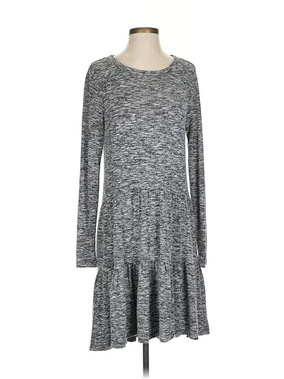 Pre-owned Lou & Grey For Loft Casual Dress In Gray