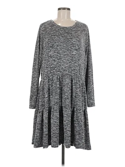 Pre-owned Lou & Grey For Loft Casual Dress In Gray