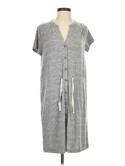 Pre-owned Lou & Grey For Loft Casual Dress In Gray