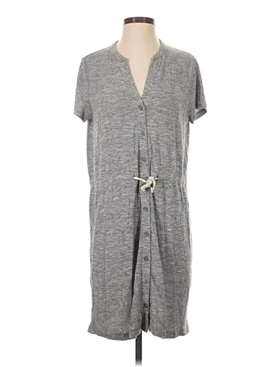 Pre-owned Lou & Grey For Loft Casual Dress In Gray