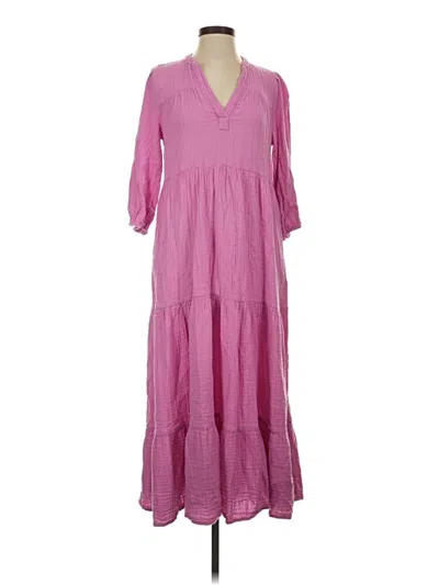 Pre-owned Lou & Grey For Loft Casual Dress In Pink