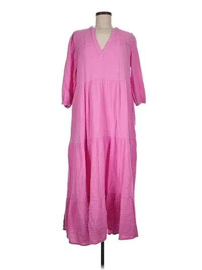 Pre-owned Lou & Grey For Loft Casual Dress In Pink