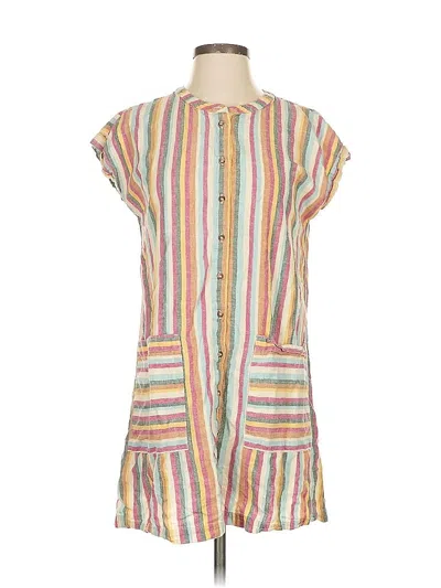 Pre-owned Lou & Grey For Loft Casual Dress In White