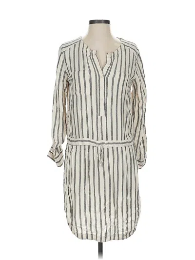 Pre-owned Lou & Grey For Loft Casual Dress In White