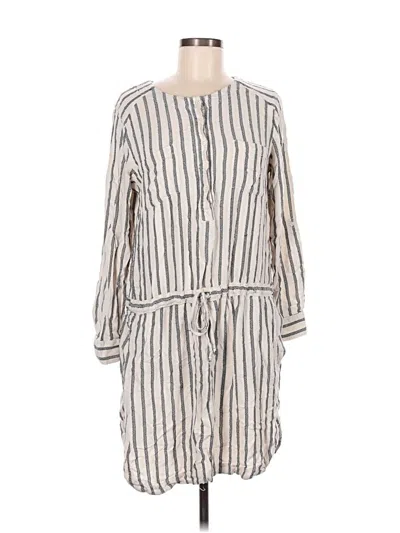 Pre-owned Lou & Grey For Loft Casual Dress In White