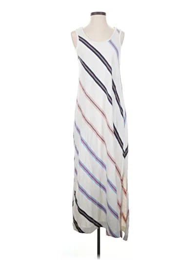 Pre-owned Lou & Grey For Loft Casual Dress In White