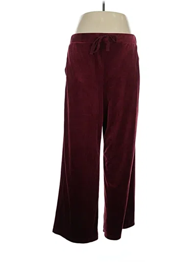 Pre-owned Lou & Grey For Loft Casual Pants In Burgundy