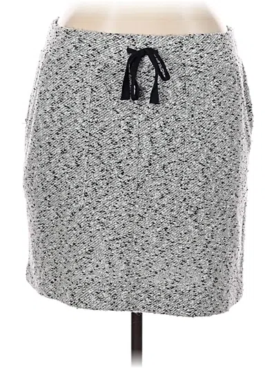Pre-owned Lou & Grey For Loft Casual Skirt In Gray