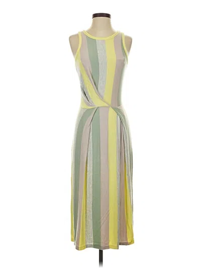 Pre-owned Lou & Grey For Loft Cocktail Dress In Yellow